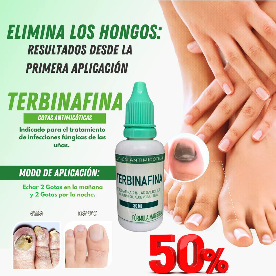ADIOS A LOS HONGOS: TERBINAFINA EN GOTAS PARA TUS UÑAS